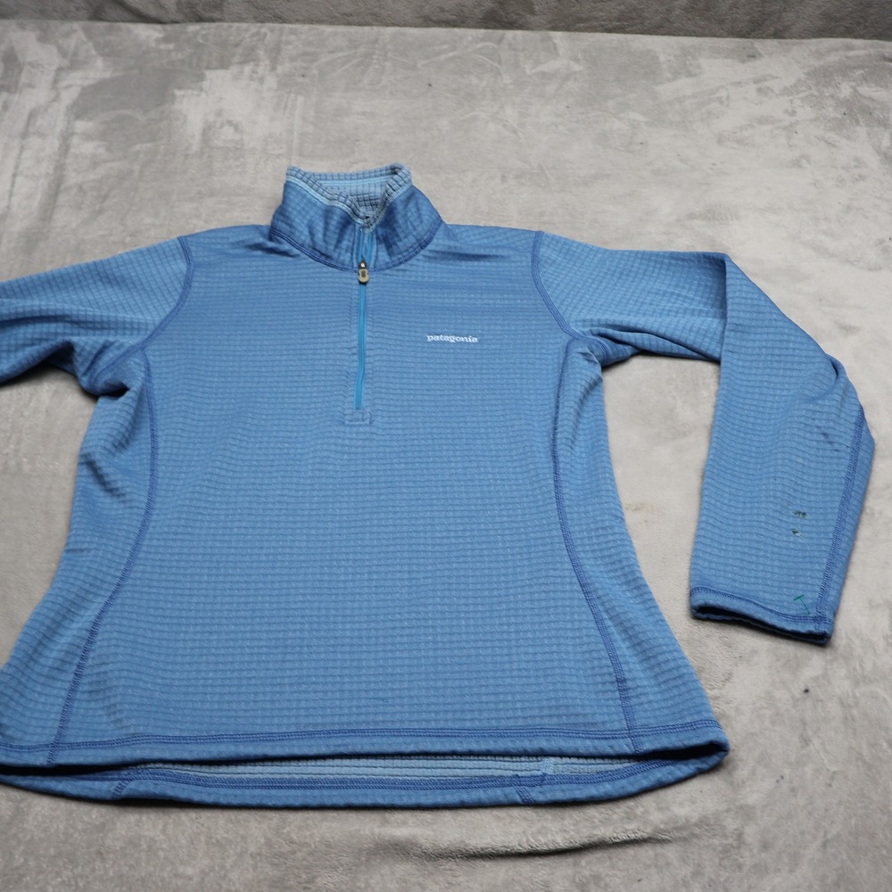 Patagonia Sweatshirt Women Medium Blue Regulator 1/4 Zip R1 Pullover Fleece
